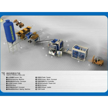 QFT10-15 Block making production line